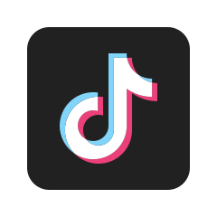 Logo von  mit stilisiertem "D" in Blau, Pink und Weiß auf schwarzem Hintergrund.